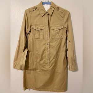 J. Crew Camel Coat Dress. 100% Cotton. Sz 6